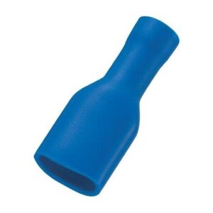 Faston Femmina 6,3mm Blu Completamente Isolato per cavo 1-2,5mm